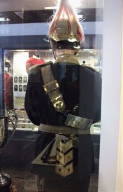 Rear view of officer's uniform, Shropshire Yeomanry, 1882.